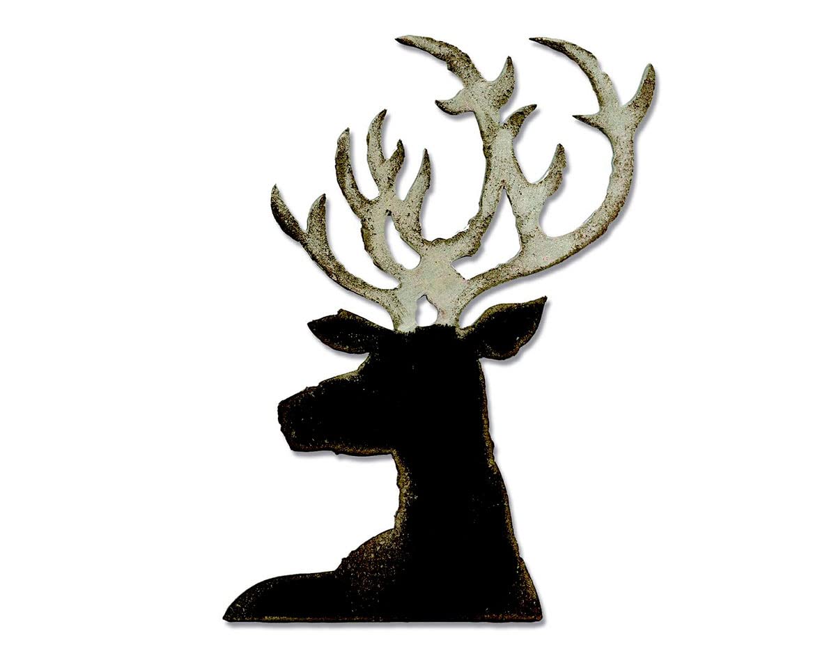 Amazon.com: Sizzix 661606 Bigz Die, Dashing Deer by Tim Holtz