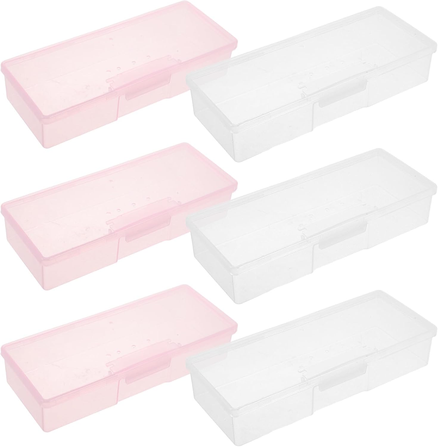6pcs Plastic Nail Tool Organizer Box for Manicure