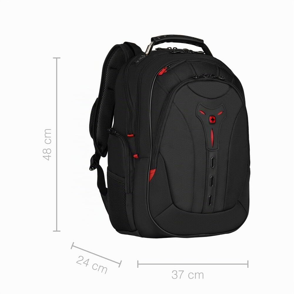 WENGER Zaino Porta PC Pegasus Deluxe, Notebook 14”-16”, Tablet 10”, 25 l, Uomo Donna, Ufficio Università Scuola Viaggi, Nero, 606492