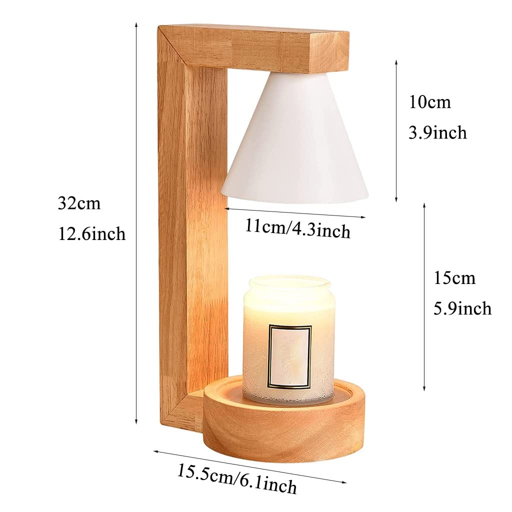 Świecę i świecę Lampa podgrzewająca do świec z timerem, elektryczna lampa podgrzewająca świece drewniane do aromatycznych świec zapachowych, podgrzewacz do świec z możliwością przyciemniania, palnik d