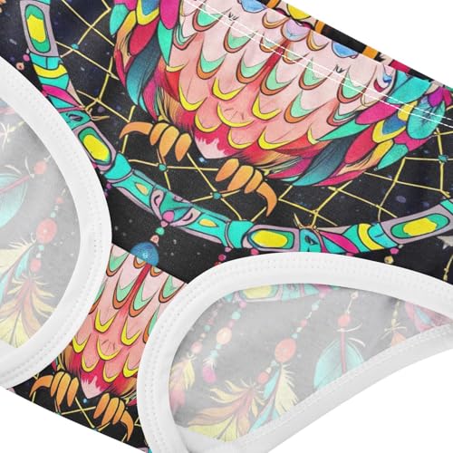 Bright Girls Underwear Toddler 2t Cotton Cute Panties Girl Dreamcatcher Owl Galaxy Briefs Girls Undies4