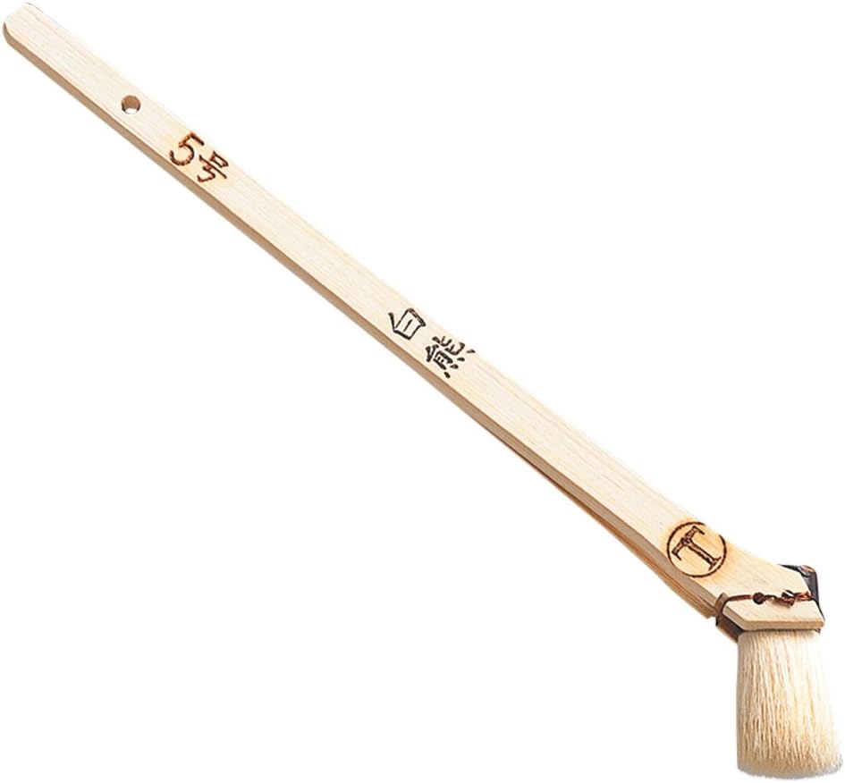 Otsuka Brush, Rack and Varnish Brush White Bear Thick, Unstructured, White, No. 5