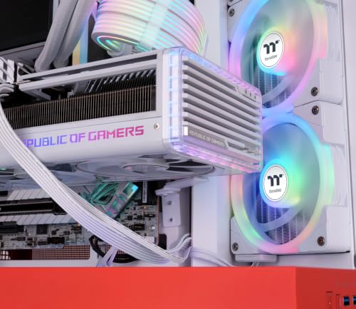 Image of Thermaltake View 380 XL TG ARGB; 4x120mm ARGB Lite Fans Included; 360mm Radiator Support; 420mm GPU Clearance; Hidden Connector Support; Dual Chamber; Flaming Orange; CA-11E-00MRWN-00