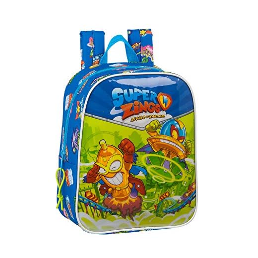 Safta Mochila Infantil de Superzings Serie 5, Azul, 220x100x270mm