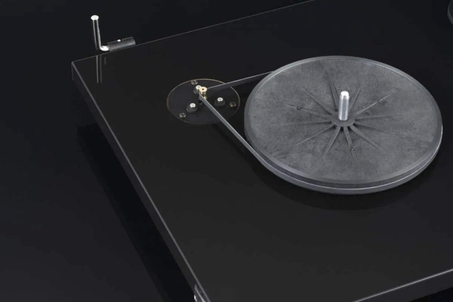 Pro-Ject Giradischi T1 Evo Phono con Preamplificatore Integrato Bianco Satinato in Alluminio e Vetro