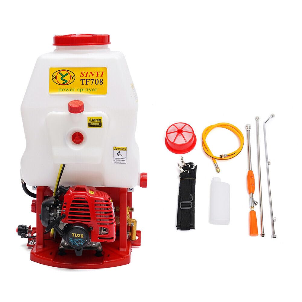 Opryskiwacz silnikowy, opryskiwacz spalinowy, wielofunkcyjny, do plecaka, nawozu, 20 l, pistolet natryskowy do ogrodu, 6-8 m