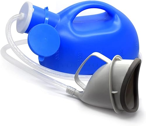 Urinarios para mujeres, orinales portátiles para mujeres, dispositivo de micción de 67.6fl oz, taza de orina de gran capacidad para ancianos,