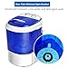 COSTWAY Mini Washing Machine, Portable Washer for Compact Laundry, Small Semi-Automatic Compact...
