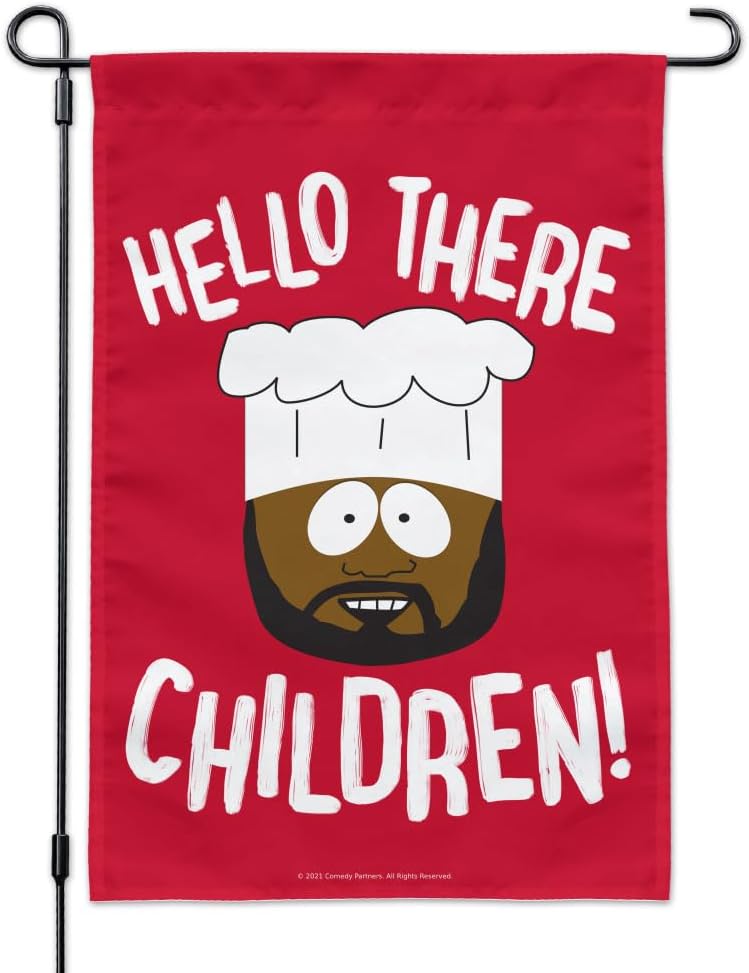 South Park Chef Hello Children Garden Yard Flag