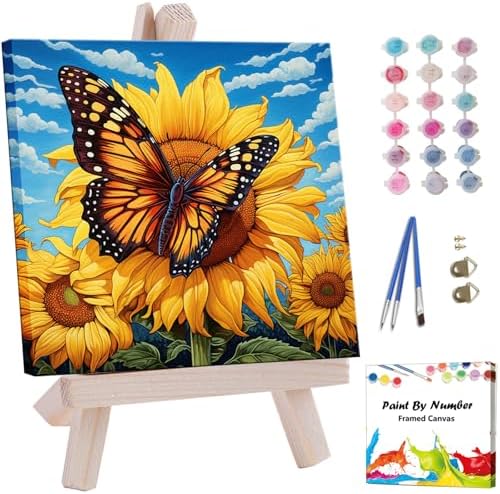 Amazon.com: Artunion Framed Paint by Numbers Kit for Adults Beginners ...