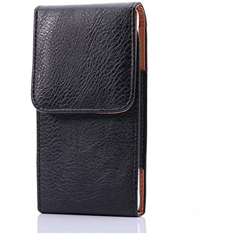 Vertical Leather Cell Phone Pouch with Belt Clip Holster for iPhone 11 Pro Max,XS Max,8 Plus,7 Plus,6s Plus, Universal for Sony Xperia 10 II,Xperia 5, Xperia 10 Cover