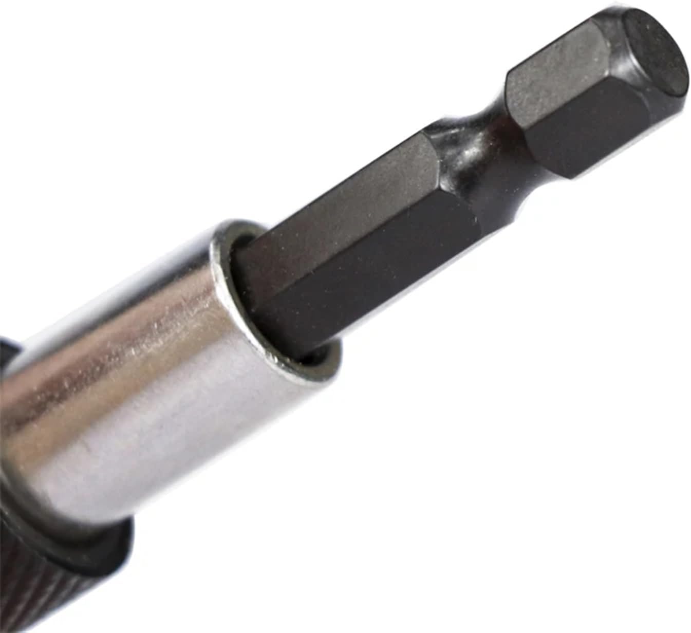 1/4 Hex Shank Quick Release Electric Drill No Magnetic Screwdriver Bit Holder 60mm With Adjustable Collar Extension Bar