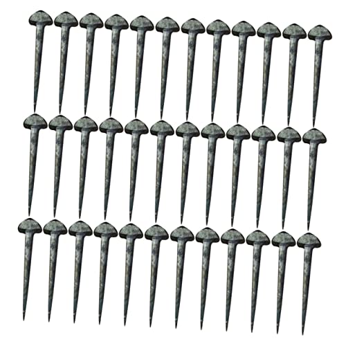 BESPORTBLE 50pcs Horseshoe Nails for Horse Rear Brake Pads Professional Equestrian Tools Replaceable Iron Hoof Nails Set