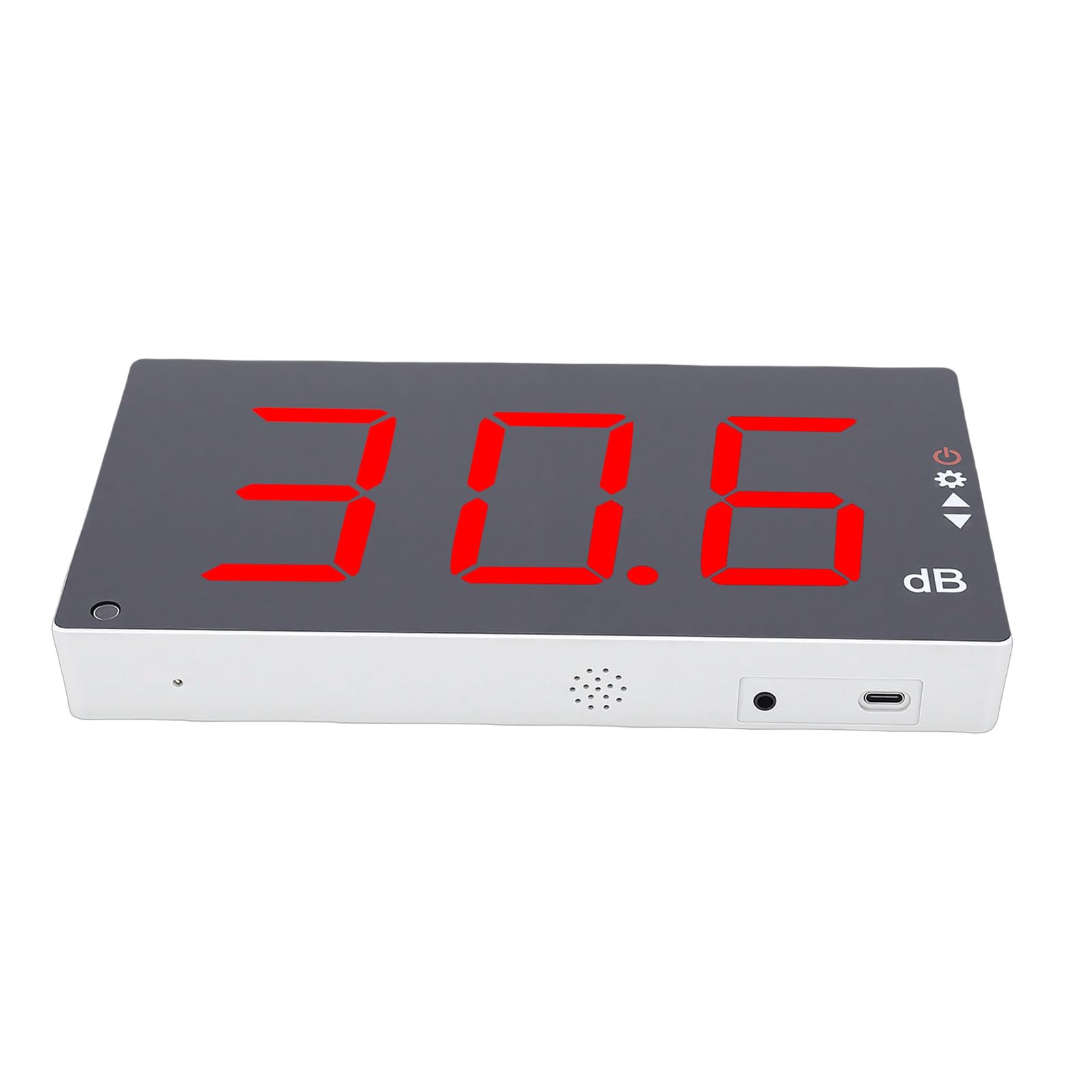 Yctze Medidor de Nivel de Sonido, Medidor de Decibelios Digital con Pantalla LCD de 3 Pulgadas, de Decibelios Portátil con Alarma de Sonido, Rango de DB, Ideal para Lugares de Entretenimiento de
