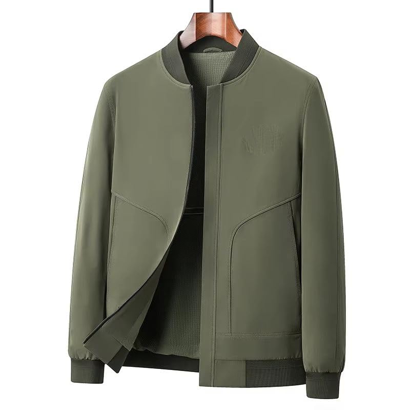 Veste à col de baseball pour homme style décontracté de mi-saison - 4