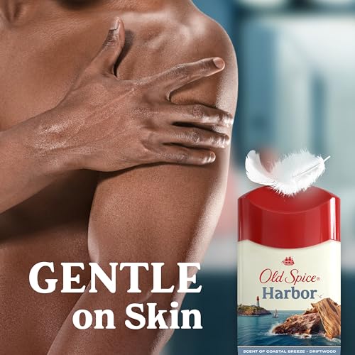 Image of Old Spice Antiperspirant & Deodorant for Men, 24 /7 Sweat & Odor Protection, 24 /7 Freshness with Long Lasting Scent, Gentle on Skin, Dry Feel, Harbor with Coastal Breeze Scent, 2.6 oz (Pack of 3)