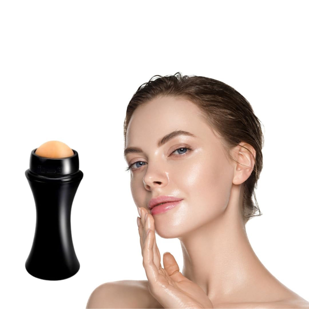 FOKRIM Face Roller Volcanic Stone Oil Control Roller for Oily Skin, Face Skincare, Reusable, Portable, Eco-friendly-image-27