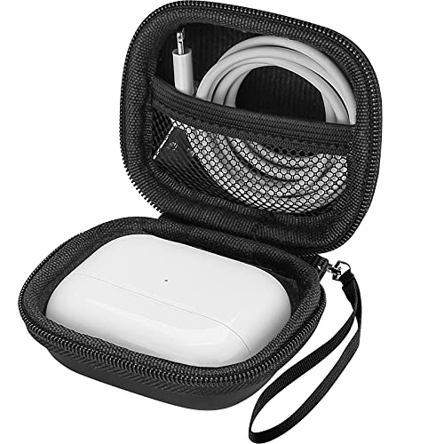 ProCase AirPods 3 2021 / AirPods Pro / Jabra Elite 75t / Beats Studio Buds Case Hard Shockproof EVA Travel Carrying Earbuds Case Storage Bag for Apple AirPods 3 Pro Jabra Elite 75t Earphones -Black