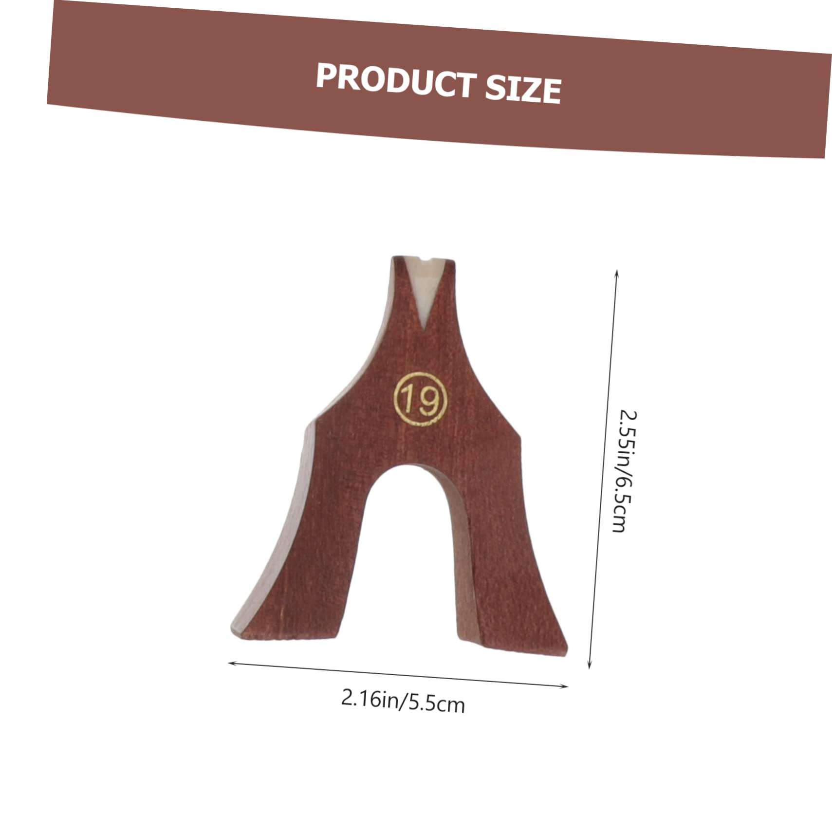 Garneck 21Pcs Wooden Guzheng Bridges Replacement Parts Durable Guzheng Accessories for Enhanced Playing Experience Lightweight and Convenient Design Brown