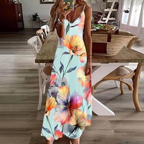 Robe d'été sans manches légère évite la chaleur avec style fleuri