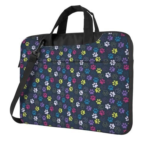 Protégez votre ordinateur portable avec ce sac à bandoulière à motif patte de chien de bureau