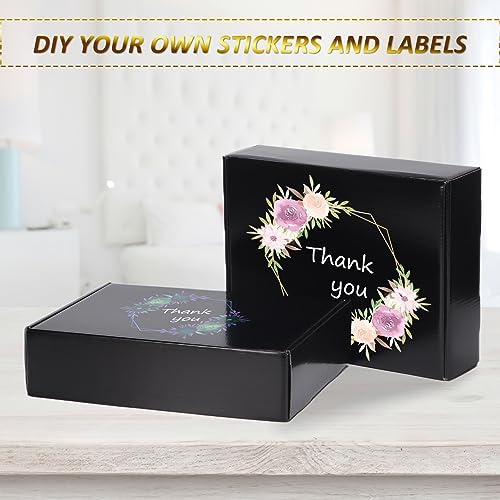 Image of HORLIMER 12x9x3 inches Shipping Boxes Set of 20, Black Medium Corrugated Cardboard Gift Mailer Box