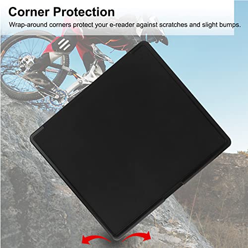 Image of KuRoKo Slimshell Case for Kindle Scribe 10.2aa‚¬A 2022 Released, Origami Standing Lightweight PU Leather Stand Smart Cover with Pen Holder for Kindle Scribe 10.2 inch-Black