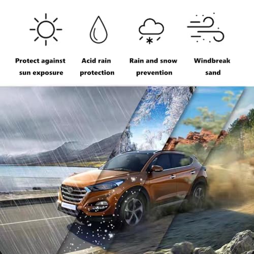 Image of Clear Plastic Car Cover 2pcs Disposable Car Covers, 15.7' x 24.6' Large Size Plastic Car Cover, Waterproof Dust-Proof Full Cover, Effective Protection