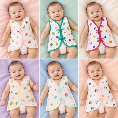 Image of V2M Cotton Jhabla New Born Baby Clothes