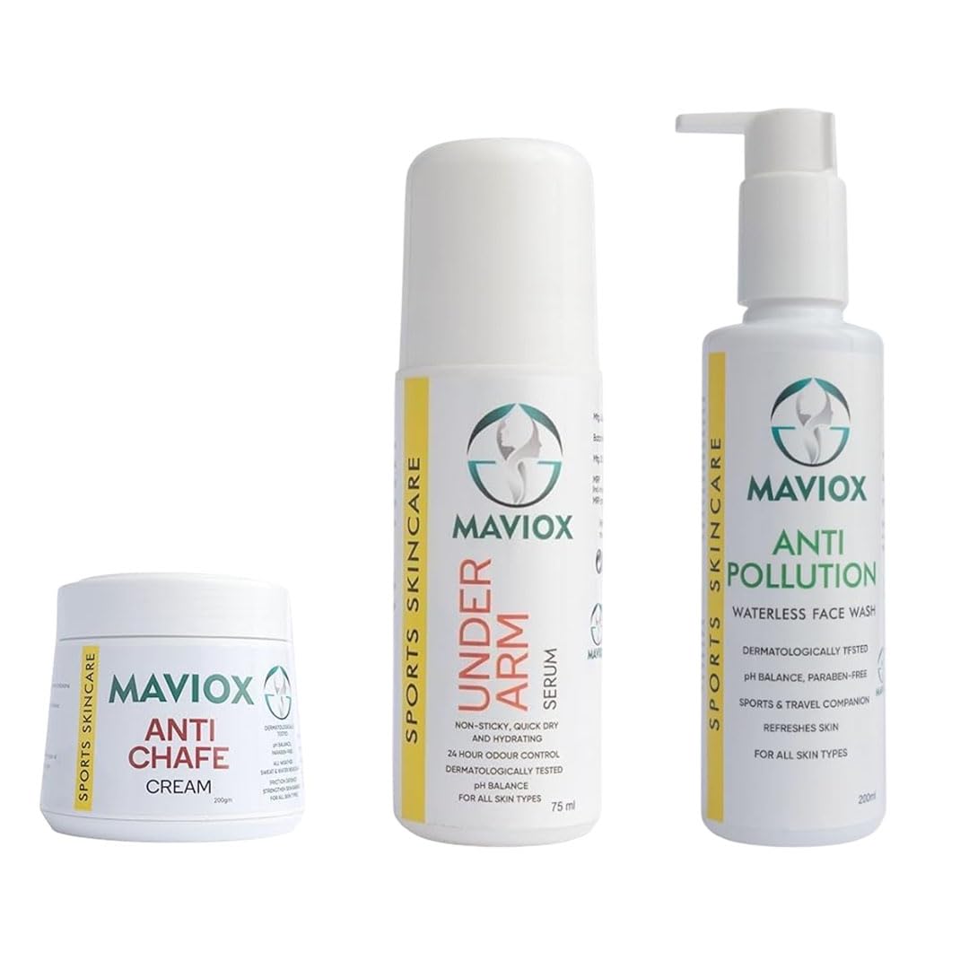 Anti-Pollution Face Wash 100ml + Under Arm Serum 75ml + Anti-Chafe Cream 200g – Deep Cleansing, Purifying & Skin Protection Set-image-22