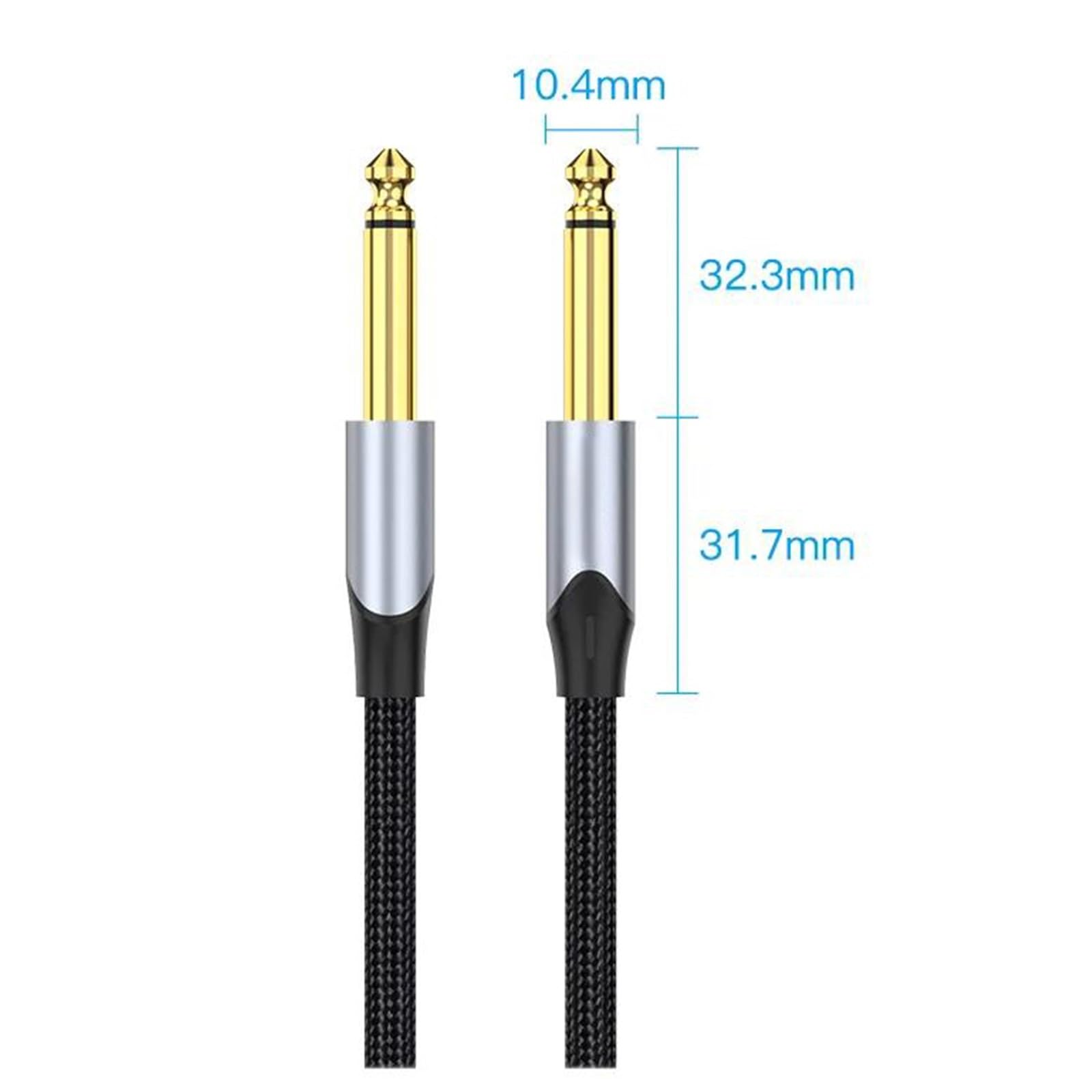 Kabel Gitarowy 6,35 Mm Do Głośnika Ze Wzmacniaczem Miksującym Stereo | Kabel do gitary(Alloy BAS,5m)