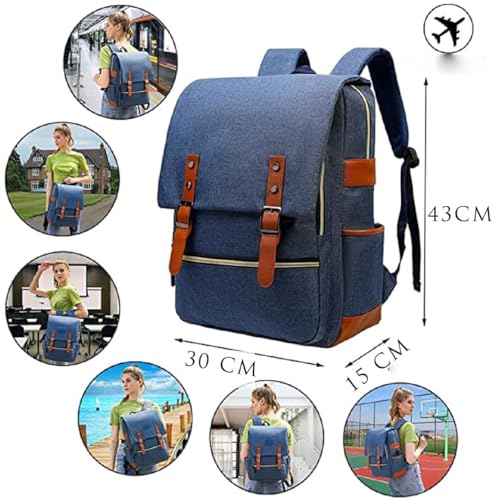 Mochila Masculina Executiva Impermeável Notebook Viagem (Azul)