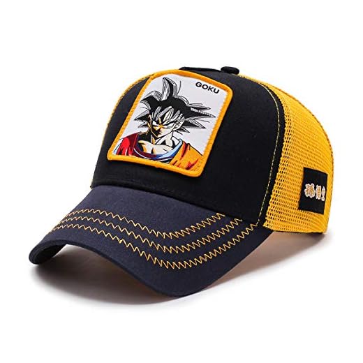 I3C Anime Cosplay Ajustable Gorra de béisbol con diseño Animado Son Goku, Sombrero para el Sol, Gorra con Visera Unisex para Adultos,niños y Adolescentes