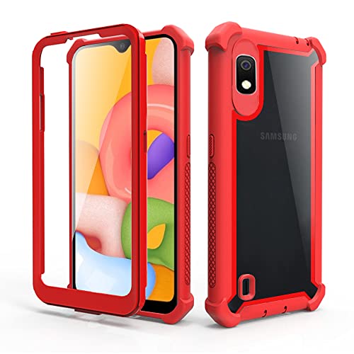 Coque de téléphone Samsung Galaxy A10 rigide protectrice antichoc rouge 10A