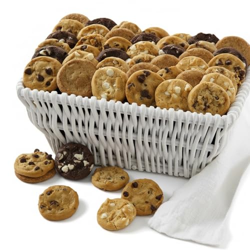 Product Image of the Mrs. Fields 48 Nibblers Bite-Sized Cookies Basket - Assorted with 4 Classic Cookie Flavors