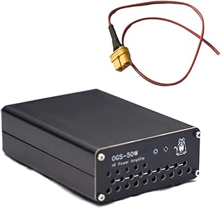Qudai 50W Portable High Frequency Power Amplifier Short-Wave Radio Power Amplifier for USDX FT-817 Elecraft KX3 QRP FT-818 G90 G90S G1M X5105 Ham AMP
