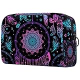 Estuche Cosmético Red De Color Pandora Organizador Cosmético De Viaje Suave con Cremallera para Mujeres Y Niñas