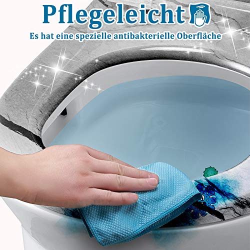 Toilettensitzbezug Aus Weichem Plüsch - Wasserdichte PU-Rückseite, Für U/O/V-Formen, Leicht Zu Reinigen (rot)