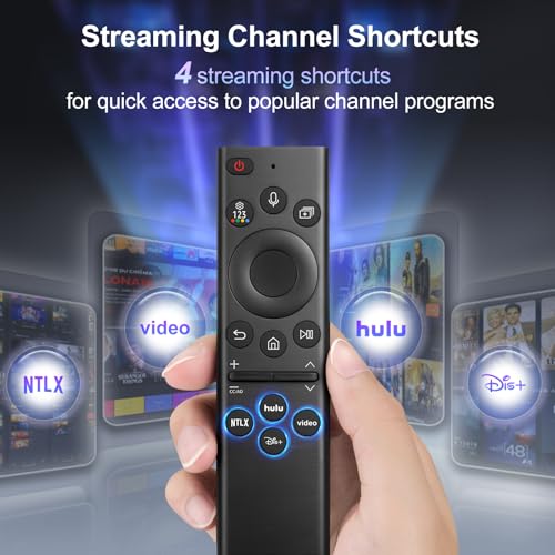 Image of Voice Remote for Samsung-TV-Remote Replacement, Universal for 2019-2024 Samsung Smart TV Remote Control with Voice Control.No Solarcell.2-Year Warranty.
