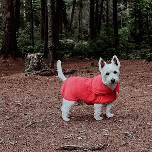 Mutt and Bailey Dog Drying Coat, Microfibre Towel Robe Dressing Gown with Super Absorbent Double Layered Design - Image 3