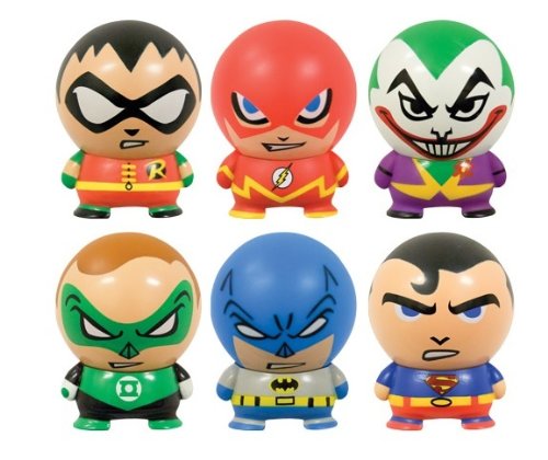 DC Comics Buildable Capsule Figures (6 Piece Set) Superman, Batman, Robin, Flash, Green Lantern, and Joker