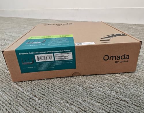 Image of Omada 4G+ Cat6 AX3000 Wi-Fi 6 Gigabit VPN Gateway with 4-Port PoE+(ER706WP-4G)