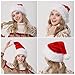 SHEING Santa Hat Plush Velvet & Comfort Liner Thickened Christmas Hat for Adults (Traditional Red)