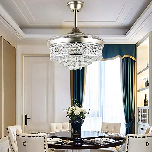 Luxury Crystal Ceiling Fan Chandelier