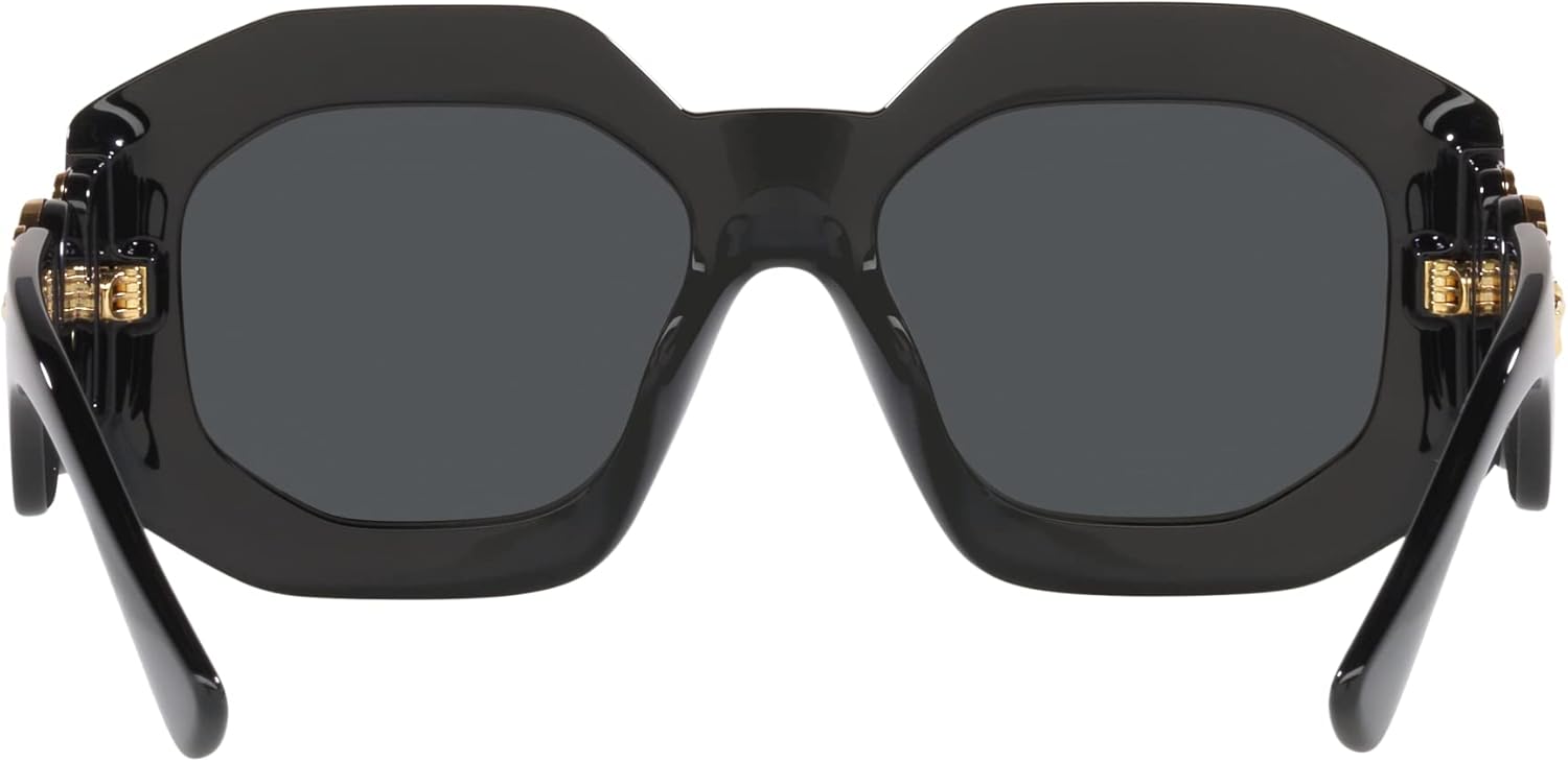 Versace Woman Sunglasses Black Frame, Dark Grey Lenses, 56MM - Image 5
