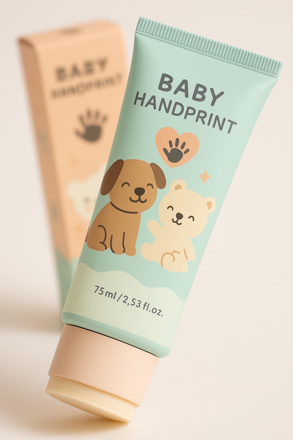 Baby Hand and Footprint Kit by Forever Fun Times | Get Hundreds of Detailed Prints with One Baby Safe Ink Pad | Easy to Clean, and Works with Any Paper or Card | Clean and Safe (Blue Tube) โ image 1