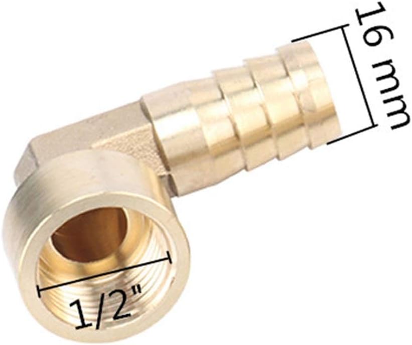 ガーデンスプリンクラー、灌漑噴霧器、ガーデン灌漑、1/2インチメスネジから10/12/14/16 mmエルボ継手、銅製分岐管継手、ク