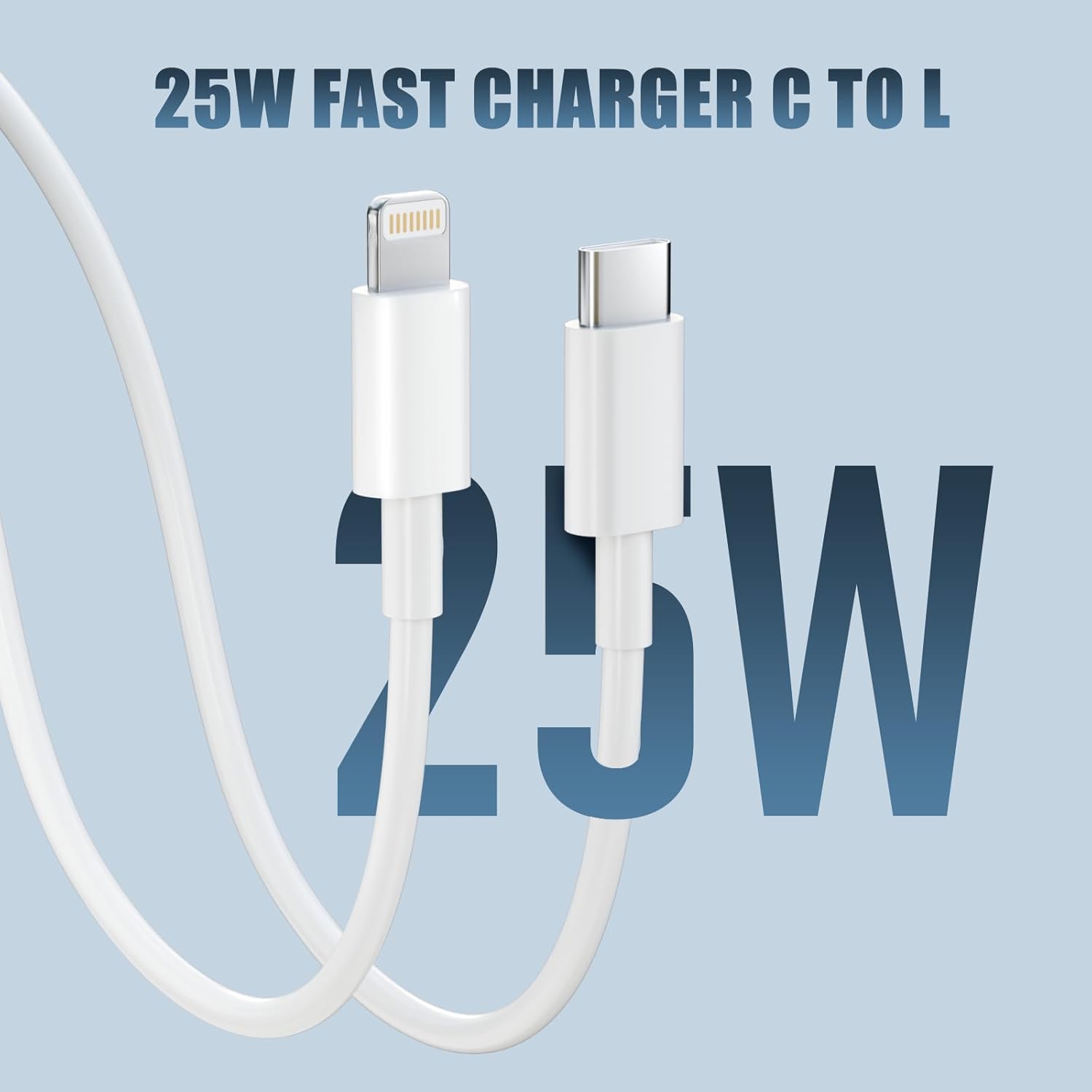 Caricatore i Phone, 3 Pezzi Caricabatterie rapido da 25 W con 2 pezzi 2M Cavo i Phone ad alta velocità,Adatto per i Phone14/13/12/11 pro/pro max/se/x/xr/8/7/6 p(i Phone 11/12/13/14 25W)