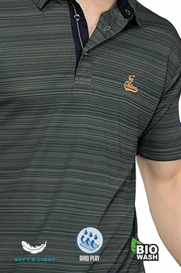Image of STELLERS Men's Premium Polo T-Shirt Wrinkle Free Quick Dry Soft and Feather Touch Feel Regular Fit