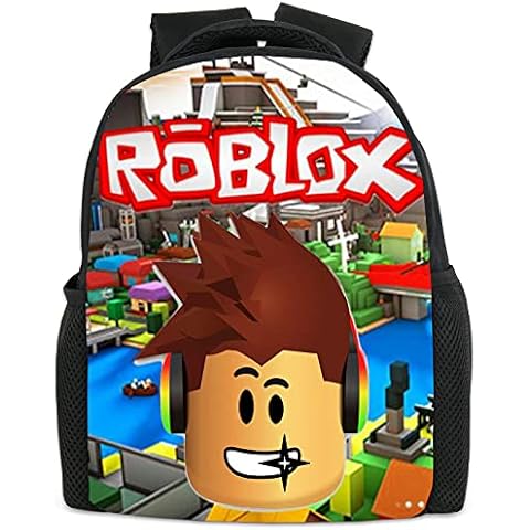 Bonamana Roblox 3D Printed School Backpack With Big Pockets for Kids, Children's Backpacks Book Bags Kids School Bag (Blue) Cover